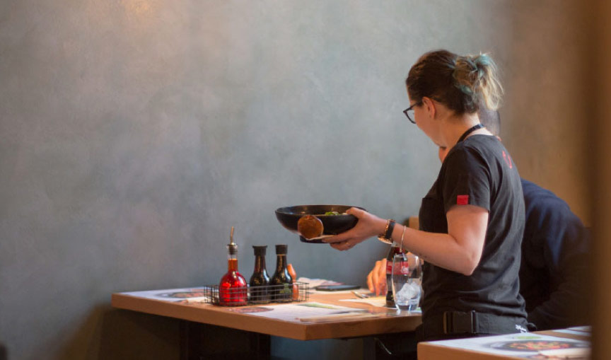 wagamamas serving staff serving food